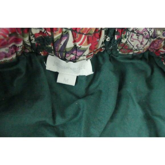 Jennifer & Grace Floral Eyelet Skirt Size M Tiered Embroidered Boho Cotton - Picture 5 of 6